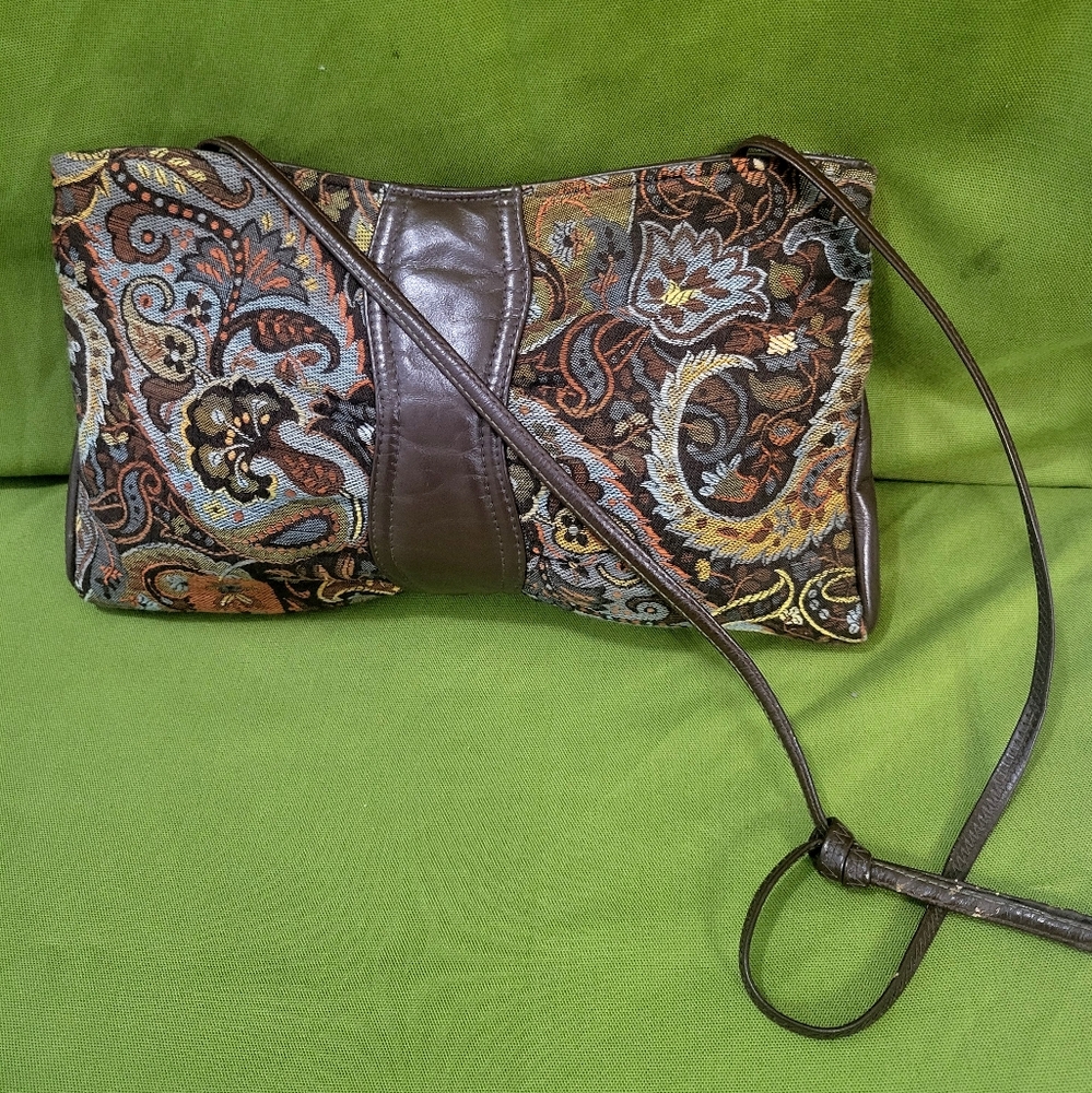 Vintage Paisely Pattern Crossbody